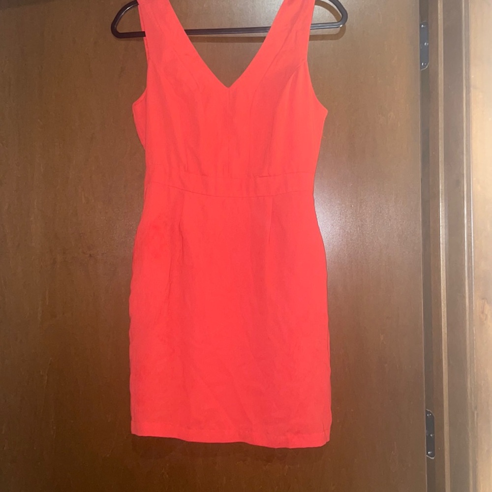 Hot pink dress with pockets